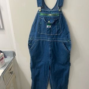 Liberty bib overalls worn twice